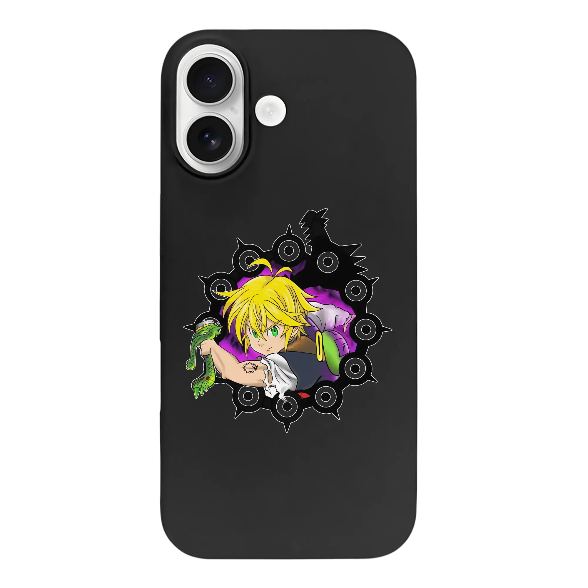 七つの大罪 グッズ メリオダス - iPhone 17 シリーズ シリコンケース 薄型 耐衝撃 指紋防止 ソフトタッチカバー 精密フィット 傷防止 保護ケース iPhone 17/17 Air/17 Pro/17 Pro Max 対応